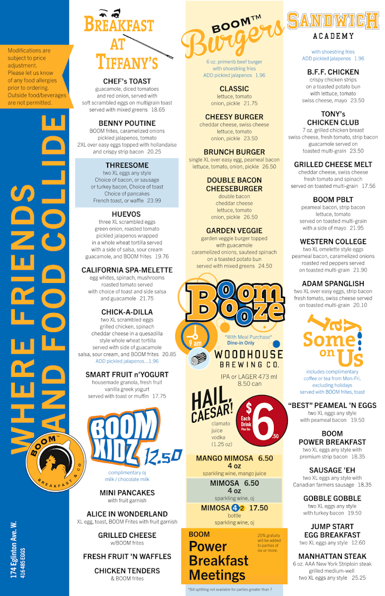 Menu Boom At Eglinton-1