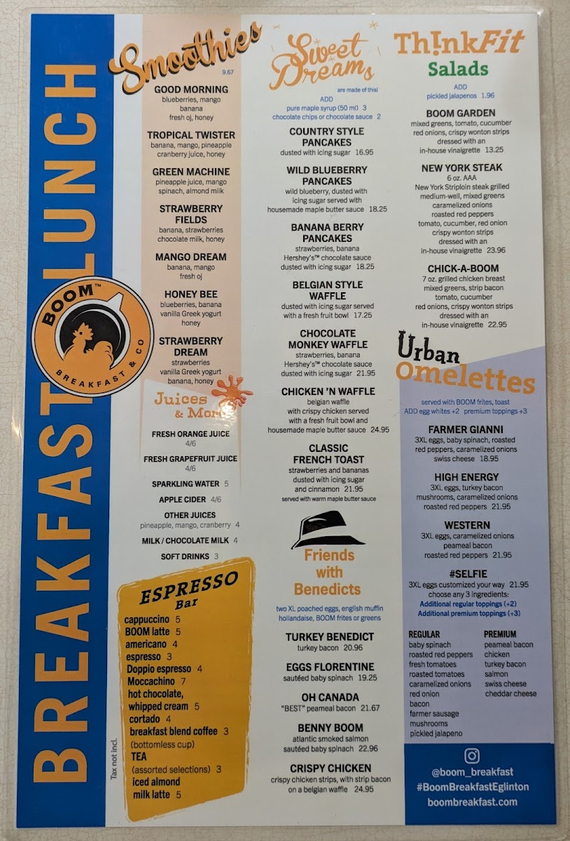 Menu Boom At Eglinton-5